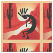 Kokopelli Wüste Sunset Southwest Stoff (Nahaufnahme)