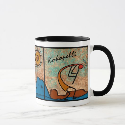Kokopelli x 3 tasse (Rechts)