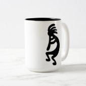 'Kokopelli Zweifarbige Tasse (VorderseiteRechts)