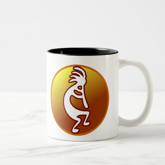 Kokopelli Zweifarbige Tasse (Rechts)