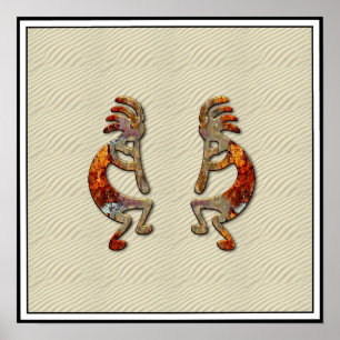 "Kokopellis Flöten-" Plakat-Druck Poster