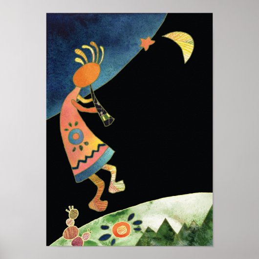 Kokopellis Traum Print Poster (Vorne)