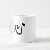Kokoro Heart Kanji Japanisch Kalligrafie Kaffeetasse (Vorderseite Links)
