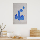 KOKORO Herz, japanische Kalligraphie, Druck 2 Poster (Küche)