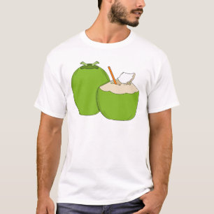 Kokos-Duo: Grüner Spritzer T-Shirt