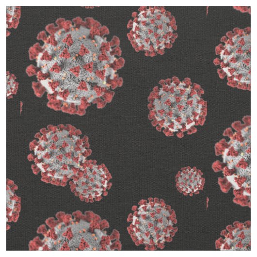 Kokos-Erreger Coronavirus-nahtloses Muster Stoff (Nahaufnahme)