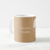 Kokos-Vanille-Eiscreme-Tüte Kaffeetasse (Vorderseite Links)