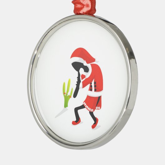 KokoSantapelli Verzierung Silbernes Ornament (Links)