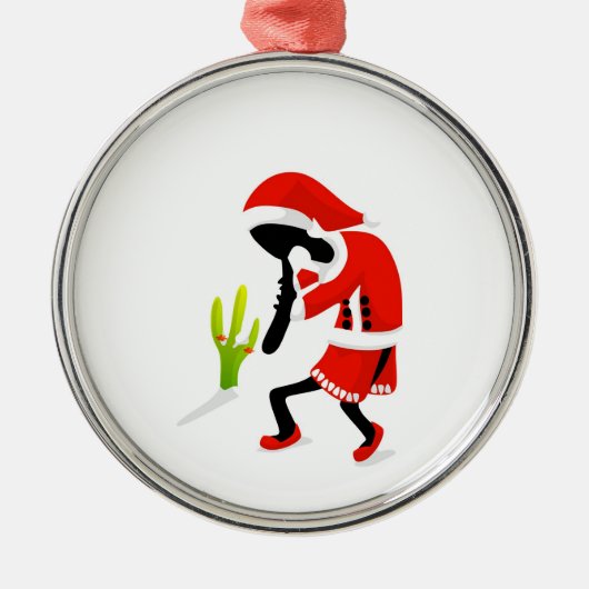 KokoSantapelli Verzierung Silbernes Ornament (Vorne)