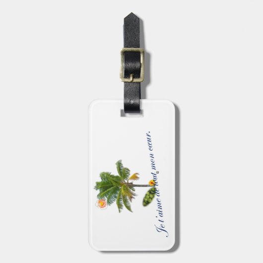 Kokosare Gepäckanhänger (Vorderseite vertikal)