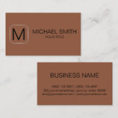 Kokosfarbenhintergrund Visitenkarte (Vorne/Hinten)