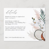 Kokoskorallen und weiße Blütendetails Flyer (Vorne)