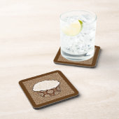 Kokoskuchen, japanischer Swirbeluntergrund Getränkeuntersetzer (Rechte Seite)