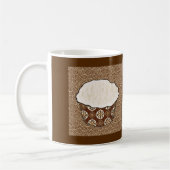 Kokoskuchen, japanischer Swirbeluntergrund Kaffeetasse (Links)