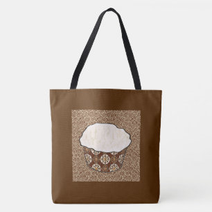 Kokoskuchen, japanischer Swirbeluntergrund Tasche