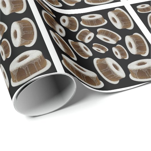 Kokoskuchenmuster Geschenkpapier (Rolleneckpunkt)