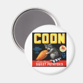 Kokosmilch Kartoffeln Magnet (Vorderseite/Rückseite)