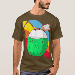 Kokosmilch Nüsse Lebensmittel Vegan vegetarisch T-Shirt