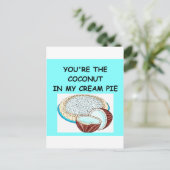 Kokosmilch Postkarte (Stehend Vorderseite)