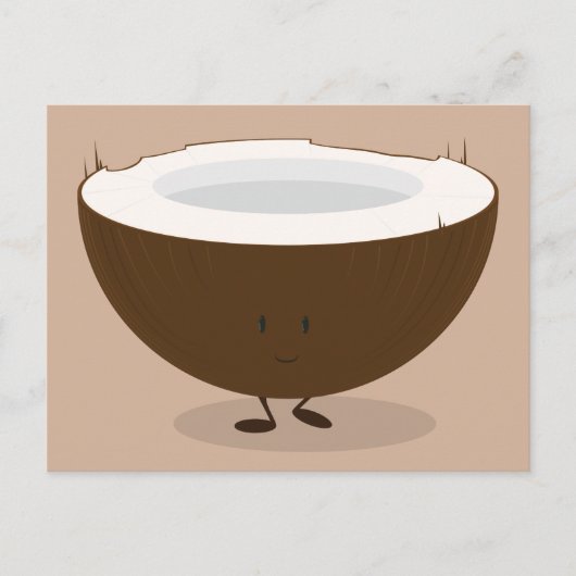 Kokosmilch Postkarte (Vorderseite)