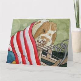 Kokosnuss-Abenteuer: Dezember Card 8.5"x11" Dankeskarte