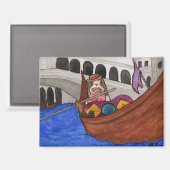 Kokosnuss-Abenteuer: Februar Magnet 3.5"x2.5" (Vorderseite/Rückseite)