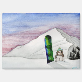 Kokosnuss-Abenteuer: Januar Magnet 3.5"x2.5"