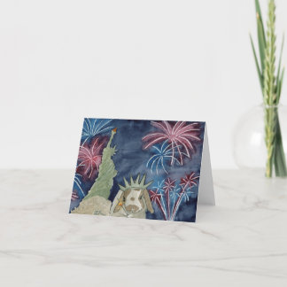 Kokosnuss-Abenteuer: Juli Grußkarte 4"x5.6" Feiertagskarte
