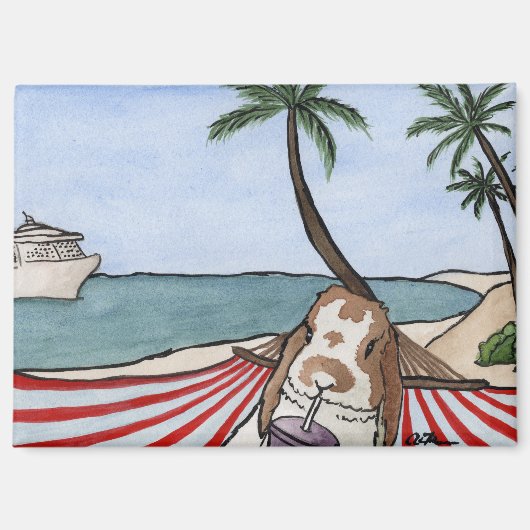 Kokosnuss-Abenteuer: June Magnet 3.5"x2.5" (Vorderseite)