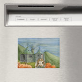 Kokosnuss-Abenteuer: Oktober Magnet 3.5"x2.5" (In Situ (Geschirrspüler))