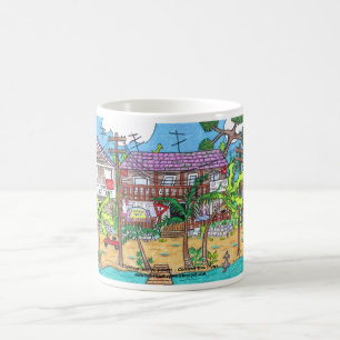 Kokosnuss-Baum-Taucher-Tasse Kaffeetasse