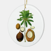 Kokosnuss-Baum-Verzierung Keramik Ornament (Links)
