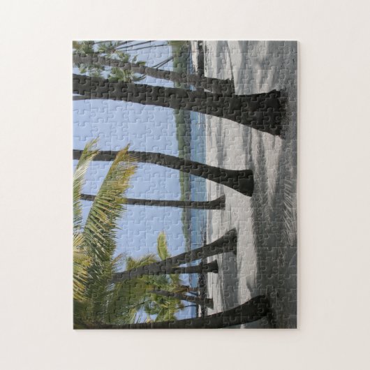 Kokosnuss-Bäume am Ort von Schutz, Hawaii Puzzle (Vertikal)