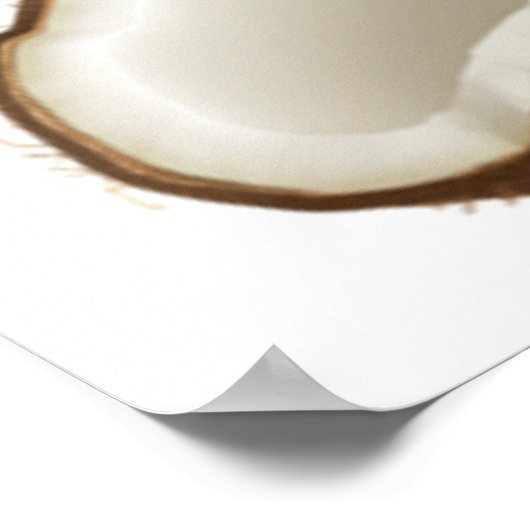 Kokosnuss - Emoji Poster (Ecke)