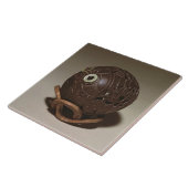 Kokosnuss gemeißelt in ein Gesicht, c.1895 Fliese (Seite)