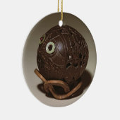 Kokosnuss gemeißelt in ein Gesicht, c.1895 Keramik Ornament (Rechts)