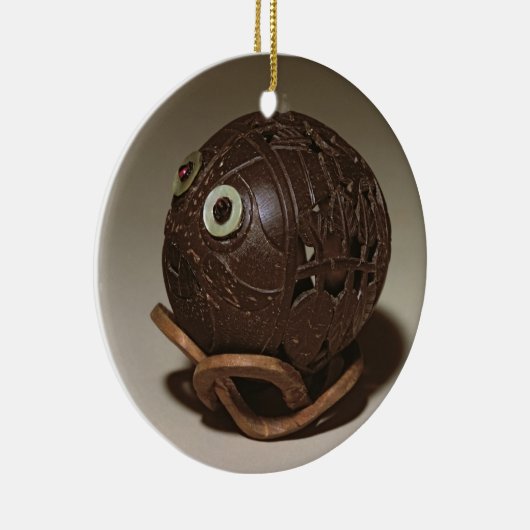 Kokosnuss gemeißelt in ein Gesicht, c.1895 Keramik Ornament (Rechts)