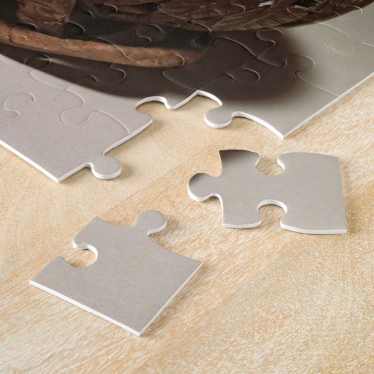 Kokosnuss gemeißelt in ein Gesicht, c.1895 Puzzle (Seite)