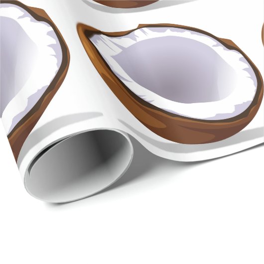 Kokosnuss Geschenkpapier (Rolleneckpunkt)