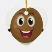 Kokosnuss Keramik Ornament (Vorne)