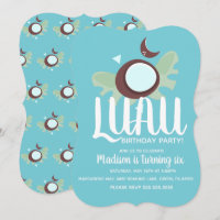 Kokosnuss Luau Tropische Geburtstagsfeier