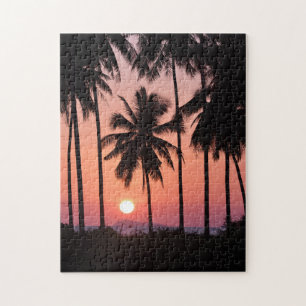 Kokosnuss-Palme-Landschaft Puzzle