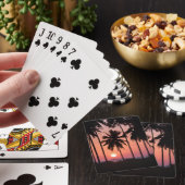 Kokosnuss-Palme-Landschaft Spielkarten (In Situ)