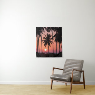 Kokosnuss-Palme-Landschaft Wandteppich