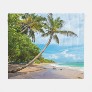 Kokosnuss-Palme, Mirissa Strand   Sri Lanka Fleecedecke