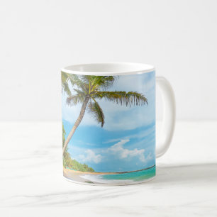 Kokosnuss-Palme, Mirissa Strand Sri Lanka Kaffeetasse