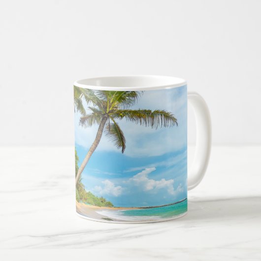 Kokosnuss-Palme, Mirissa Strand | Sri Lanka Kaffeetasse (VorderseiteRechts)