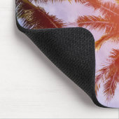 Kokosnuss-Palme mit Sonnenlicht Mousepad (Ecke)