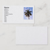 Kokosnuss-Palme Visitenkarte (Vorne/Hinten)