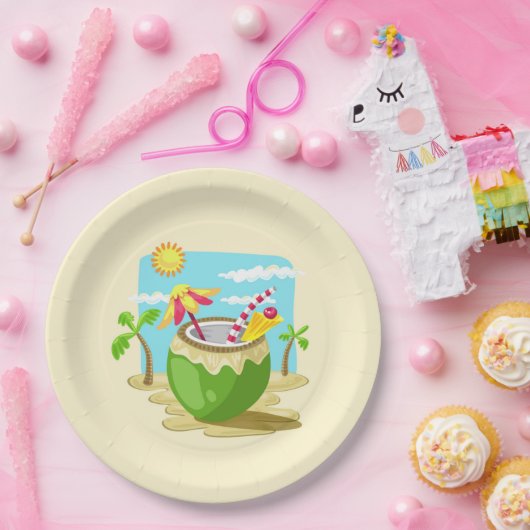 Kokosnuss Pappteller (Party)